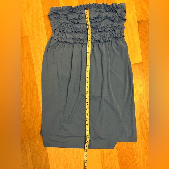 New Girls Medium Blue Ocean Pacific Strapless Swim Cover Up - Picture 6 of 11